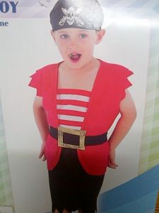 Kids Costumes to Hire - Pirate boy costume (4pce) - Toddler - 